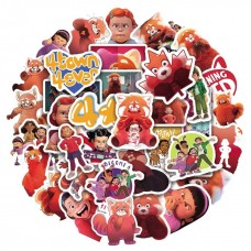 Set De 50 Stickers De Red Truning Comedio Pelicula Animada